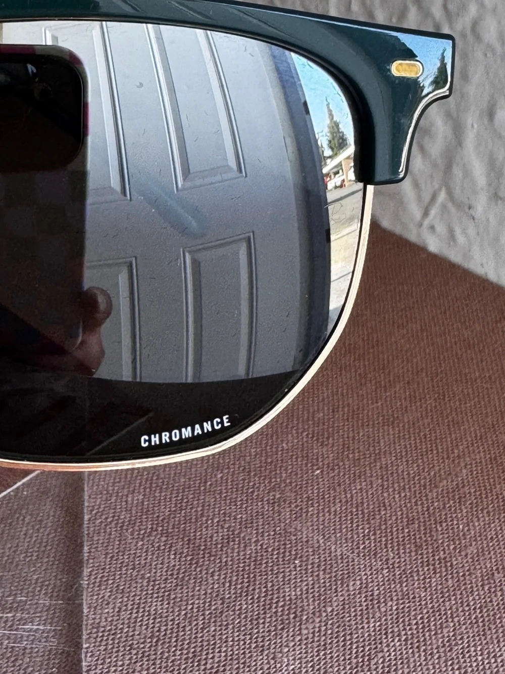 Ray-Ban Polarized Clubmaster Sunglasses in Dark Green